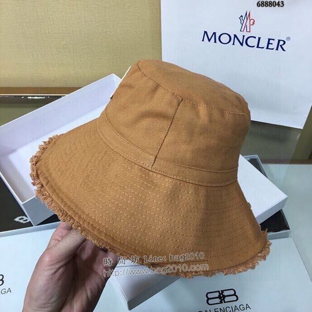 Moncler女士帽子 蒙口經典做舊漁夫帽遮陽帽  mm1137